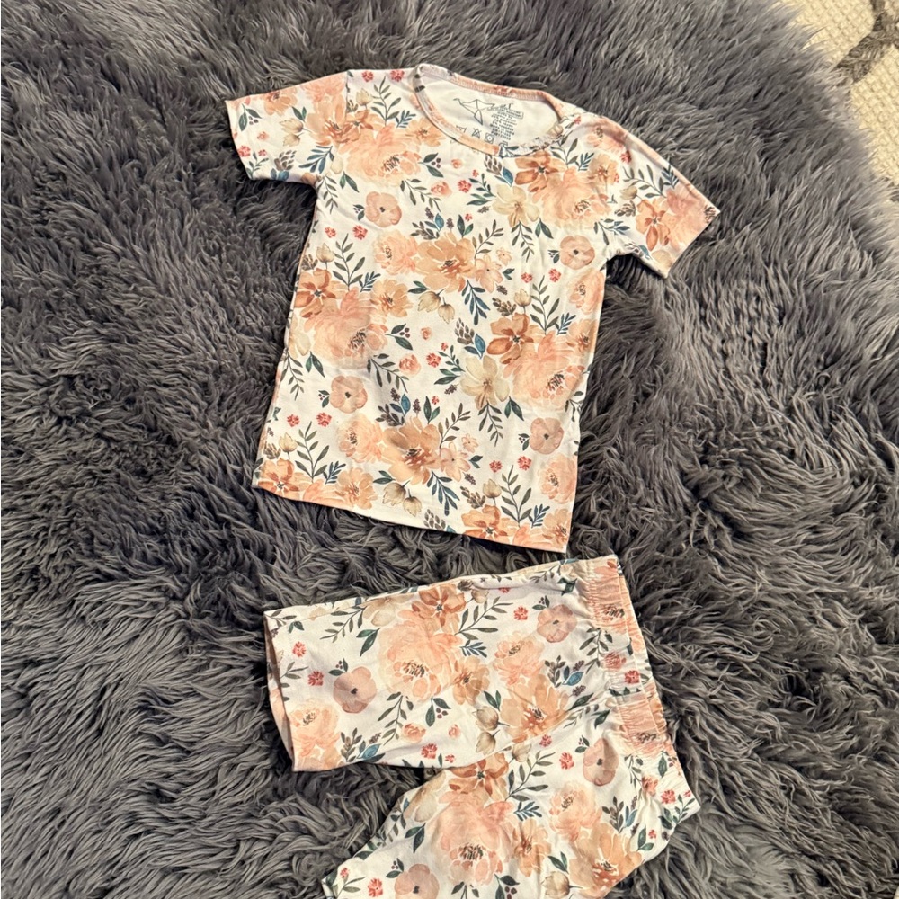 Charming Floral Kids Pajama Set
